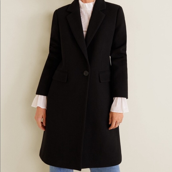 Mango Jackets & Blazers - Mango Structured Wool Coat